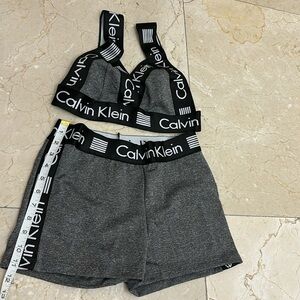 NWOT-  gray/black Sexy and cute gym outfit CK